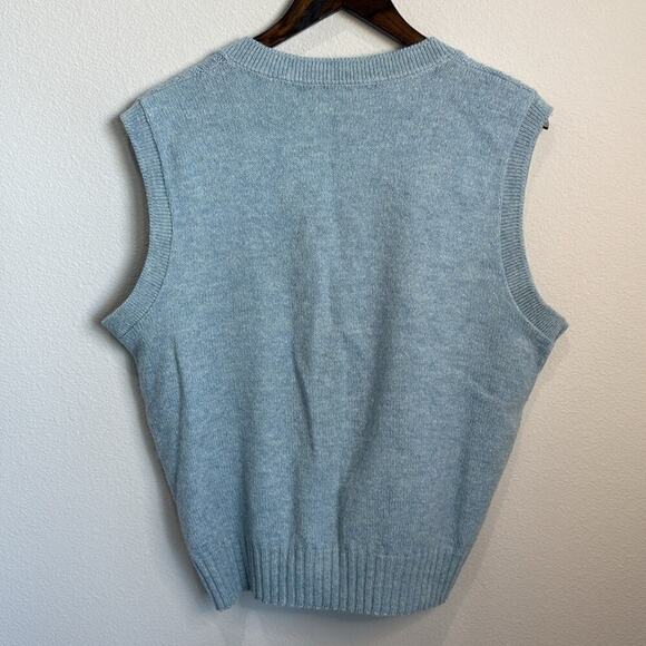 Unisex Jantzen Light Blue Sweater Vest Size M (men) L (women) - Picture 2 of 3